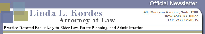 Linda L. Kordes, Attorney At Law Official Newsletter